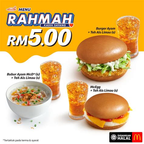 McDonald's Malaysia Launches Its Own Menu Rahmah For RM5 | WeirdKaya