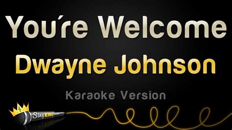 You Re Welcome Lyrics Karaoke - bmp-flow