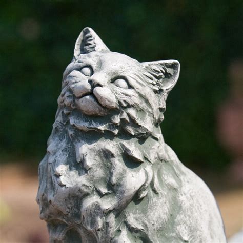 Tanner Cast Stone Garden Statue Cat Statue