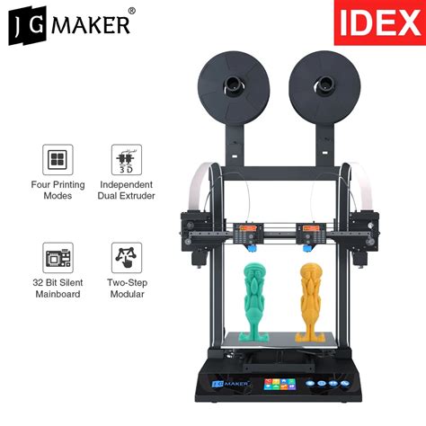 JGMAKER Artist D 3D Printer IDEX Dual Independent Extruder Direct Drive