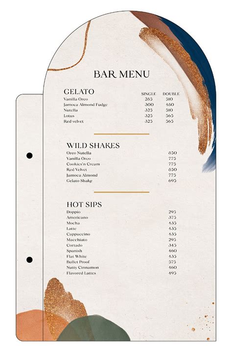 Bar Menu by Hajira Haider on Dribbble