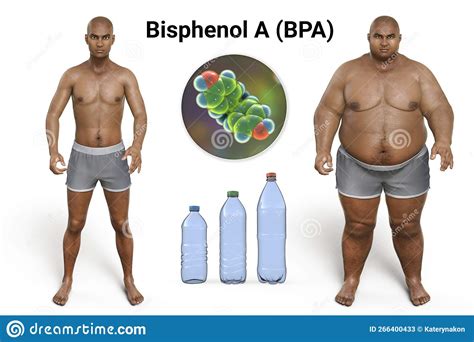 Association Between Plastic Compounds And Obesity 3d Illustration