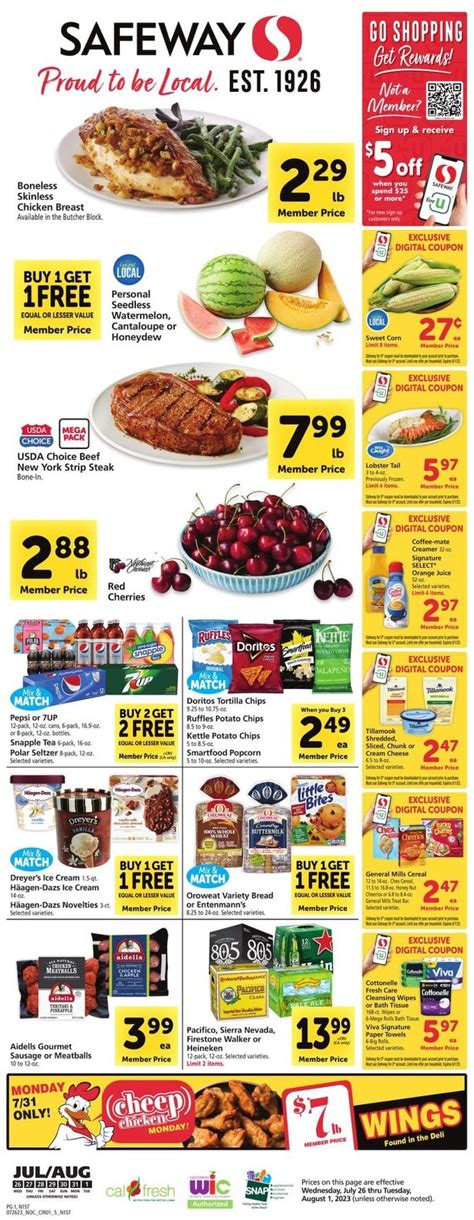 Safeway Weekly Ad Jul Aug Weeklyads