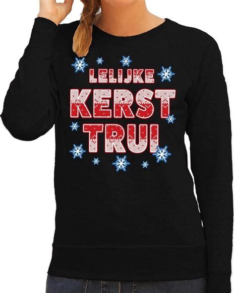 Foute Kersttrui Sweater Lelijke Kersttrui Zwart Voor Dames