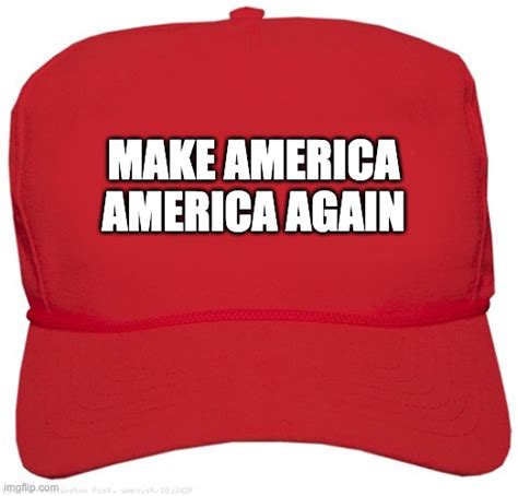 Blank Red MAGA Hat Imgflip