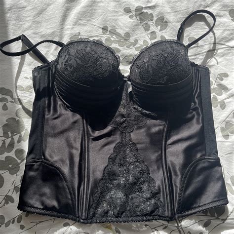 black corsettop  adjustable straps   depop