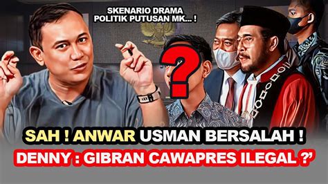 SKENARIO BUZUK KEBONGKAR ANWAR USMAN DIPECAT DENNY SIREGAR GIBRAN