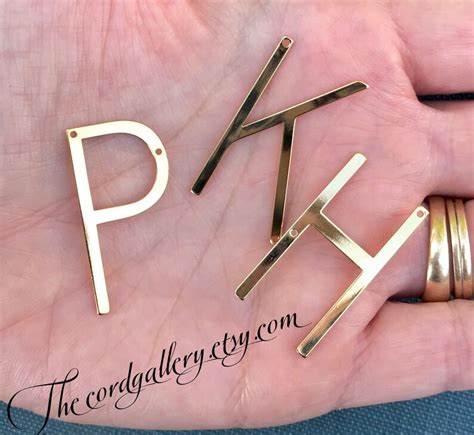 Gold Initial Necklace Capital Letter Necklace Slanted Gold Etsy