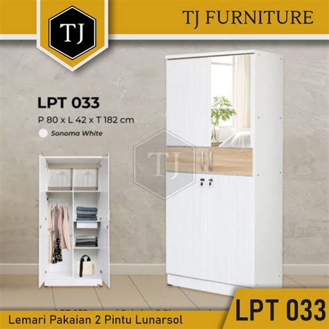 Jual Lunarsol Lemari Pakaian Lemari Baju Minimalis Pintu Lunar Lpt