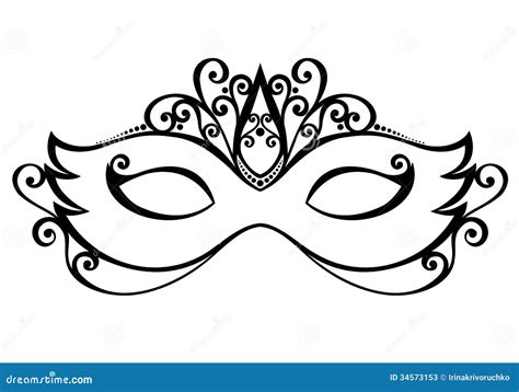 Masquerade Mask Stock Vector Illustration Of Design 34573153