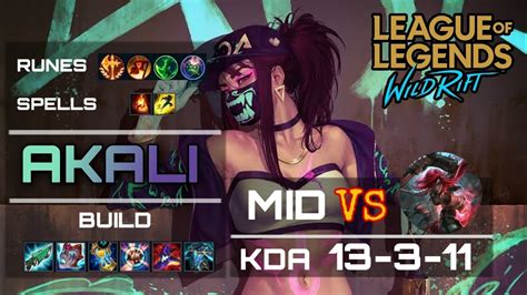 Wild Rift Akali Gameplay VS Katarina 3 Wild Rift Akali Build Runes