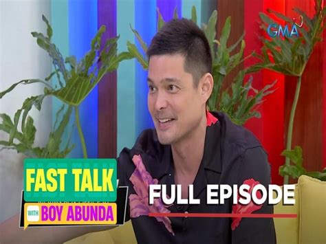 Fast Talk With Boy Abunda Primetime King Dingdong Dantes Solid