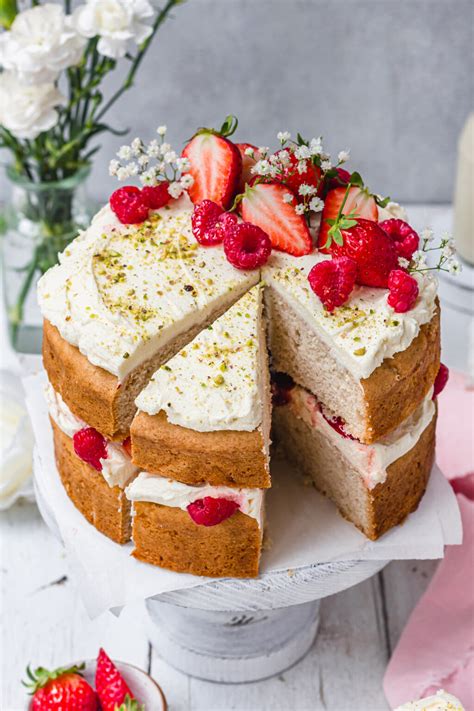 Gluten Free Vegan Victoria Sponge Cake Nourishing Amy