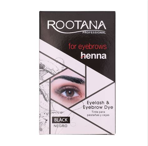 Färga ögonbryn And ögonfransar Med Henna Rootana Henna Eyelash And