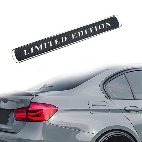 Black 3D Limited Edition Emblem Car Trunk Fender Badge Decal Sticker