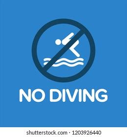 No Diving Sign Vector Illustration Stock Vector (Royalty Free ...