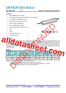 EUD 200S105DD Datasheet PDF Inventronics Inc