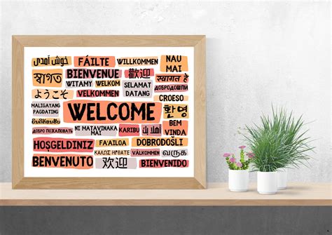 Welcome In Different Languages Poster