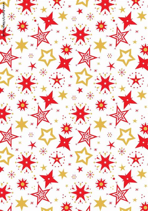 Christmas Scrapbook Paper Red Stars