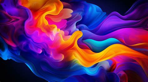 a mesmerizing neon fluid abstract background vibrant neon colors and ...