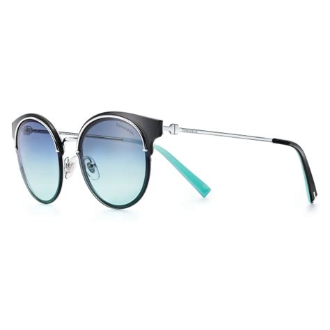 Tiffany & Co. - Round Sunglasses - Silver Blue - Tiffany T Collection ...