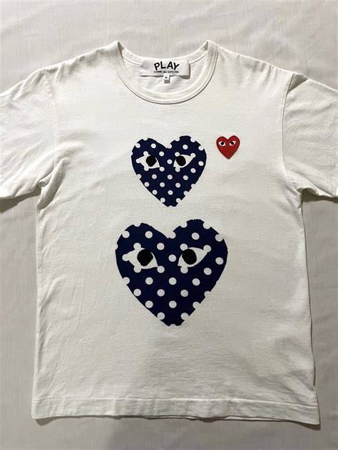 ホワイト プレイ コムデギャルソン Play Comme Des Garcons Tシャツ 半袖 メンズ レッドハート カモフラージュ 迷彩柄