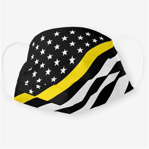 √ Black And White Flag With Yellow Stripe