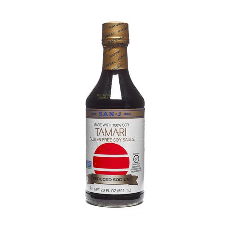 San J International Tamari Gluten Free Soy Sauce Reduced Sodium Thrive Market