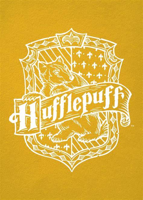 Hufflepuff Crest Poster Picture Metal Print Paint By Wizarding World Displate