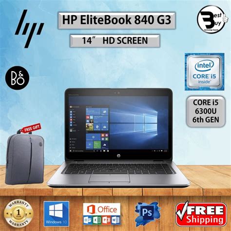 Hp Elitebook 840 G3 Core I5 6th Gen 14 Hd Upto 32gb Ddr4 Ram 1tb