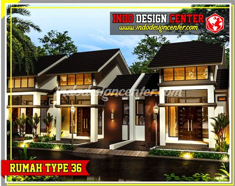 desain rumah type  minimalis modern indo design center upgrade