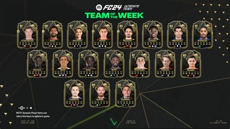 Ea Fc 24 Team Of The Week 1 Tier List Best And Worst Players