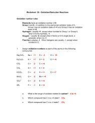 Worksheet 15 - Molecular Shapes The shapes of molecules can be ...