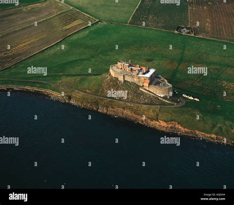 Aerial Image Of Lindisfarne Castle Hi Res Stock Photography And Images