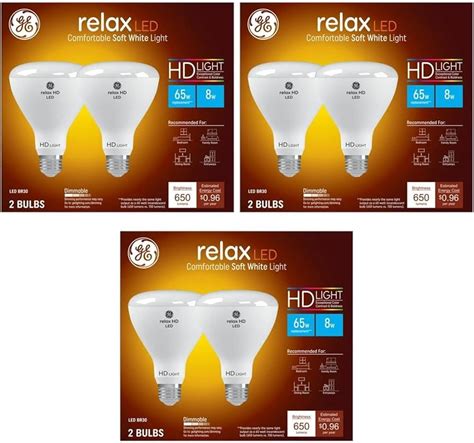 GE Relax 65 Watt Equivalent LED BR30 High Definition Soft White