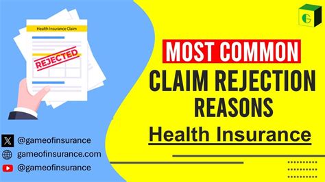 Common Reasons Of Health Insurance Claim Rejection Youtube