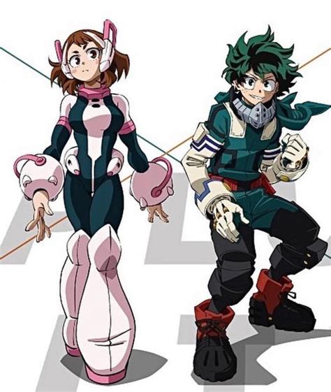 Izuocha20222💚💖 On Instagram Another New Official Art Of Mha Anime Of Deku And Uraraka💚💖🔥