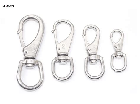 Stainless Steel Rotating Carabiner Hook Swivel Snap Hook M Marine