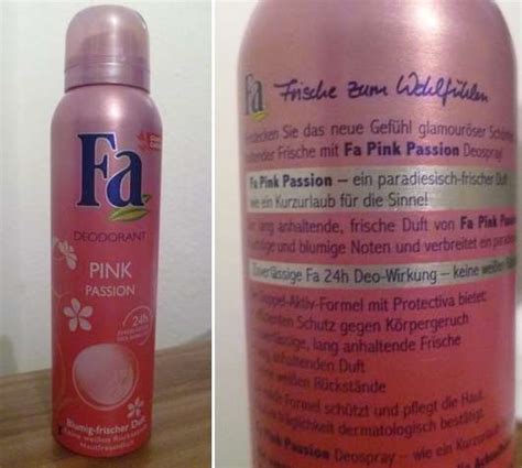 Test Deodorant Fa Deodorant Pink Passion Glamour Collection Pinkmelon