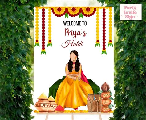 Haldi Posters As Welcome To Haldi Sign Haldi Welcome Signs Haldi