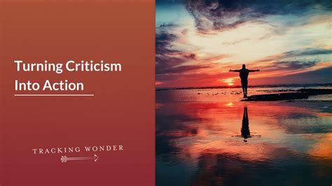 Turning Criticism Into Action - Tracking Wonder