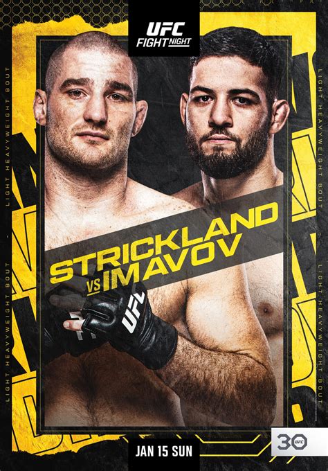 UFC ON ESPN 75 STRICKLAND VS IMAVOV UFC Fans