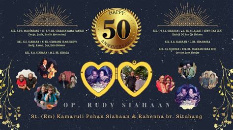 Anniversary 50th Op Rudy Siahaan YouTube