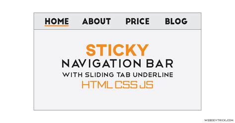 How To Make Sticky Navigation Bar On Scroll Using Html Css And