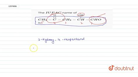 The Iupac Name Of Ch Overset O Overset C Ch Overset Oh