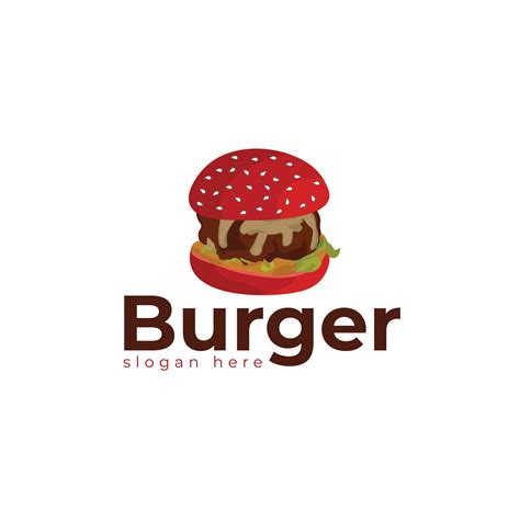 burger logo design vector template 22778691 Vector Art at Vecteezy