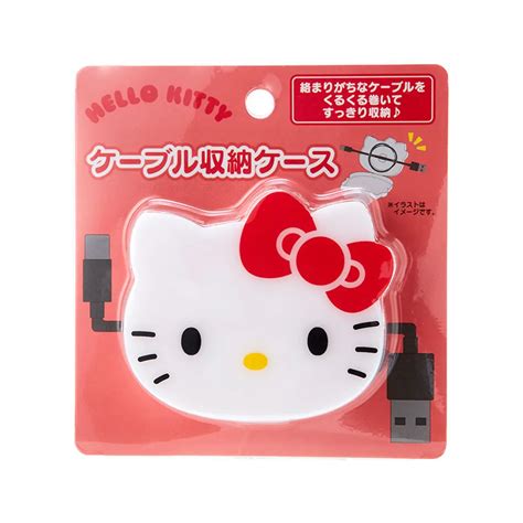 SANRIO Original Cable Storage Case Hello Kitty - Little Orange