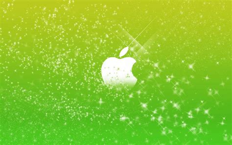 Apple Logo in Green Glitters wallpaper | colorful | Wallpaper Better