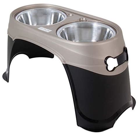 Petmate Easy Reach Pet Diner Elevated Dog Bowls 2 Sizes 2 Polished