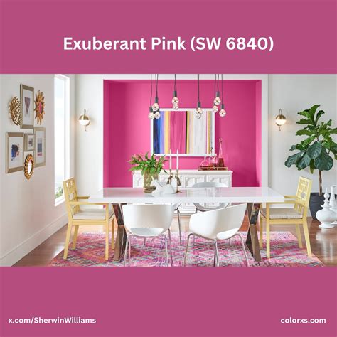 Sherwin Williams Exuberant Pink SW 6840 Paint Color Codes Similar